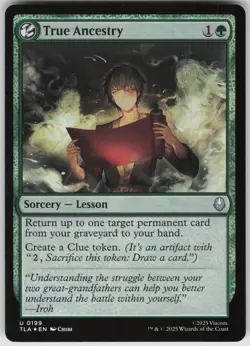 MTG True Ancestry Foil NM Avatar: The Last Airbender Magic 199 - Image 1
