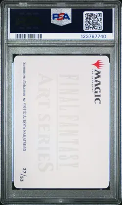 Summon: Bahamut 37 Gold Stamped Magic The Gathering Final Fantasy Art Mtg PSA 10 - Image 2