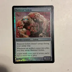 Wizards of the Coast Magic: The Gathering Battered Golem Foil Fifth Dawn Common - Image 1