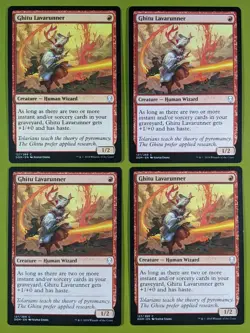 Ghitu Lavarunner X4 Dominaria 4x Playset Magic the Gathering MTG - Image 1