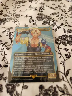 Tidus Yuna's Guardian Borderless Surge Foil Commander FINAL FANTASY Damaged - Image 2