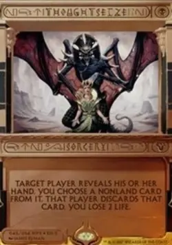 1x Thoughtseize - Foil Light Play MTG Magic - Kid Icarus - - Image 1