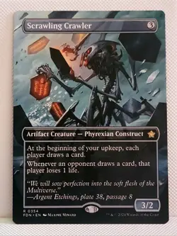 MTG Scrawling Crawler Bordeless Regular Foundations #354 Near Mint - Image 1
