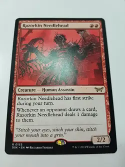MTG - Razorkin Needlehead - (DSK #153) - Duskmourn: House of Horror - Reg. Rare - Image 3