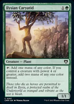 x4 Ilysian Caryatid - Foil C MTG Commander Masters M/NM, English - Image 1