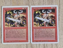 MTG - (x2) Keldon Warlord, Revised. Both are mint or near mint. - Image 1