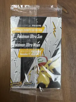 Ash's Pikachu SM108 Promo Sealed Pokemon TCG I Choose You! - Image 2