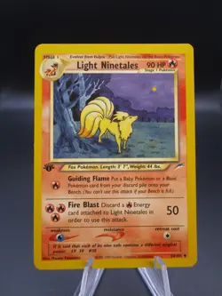 Pokemon Light Ninetales 50/105 1st Edition Neo Destiny - Image 1