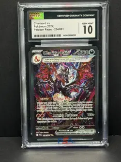 Pokemon Charizard EX 234/091 Paldean Fates Special Illustration Rare CGC 10 MINT - Image 2