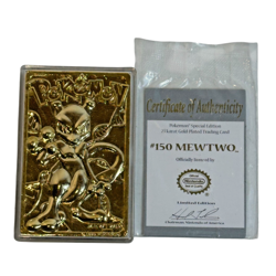 Pokemon 23K Gold Plated #150 Mewtwo Trading Card 1999 Burger King - Image 1