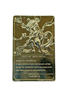 Pokemon 23K Gold Plated #150 Mewtwo Trading Card 1999 Burger King - Image 4