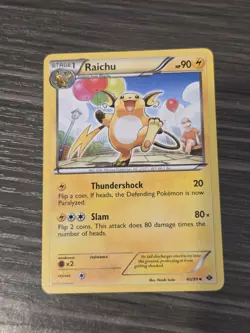 Raichu Uncommon Next Destinies 40/99 Pokemon TCG Card - NM - Image 1