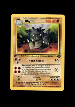 1999 Pokemon Jungle Unlimited 1st Edition: # 45 Rhydon NM-MT OR BETTER - Image 1
