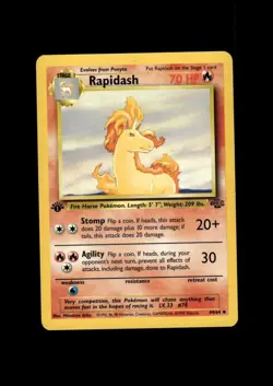 1999 Pokemon Jungle Unlimited 1st Edition: # 44 Rapidash NM-MT OR BETTER - Image 1