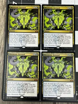 Mnemonic Betrayal x4 Playset, Guilds of Ravnica Regular Mythic, NM Never Played - Image 1