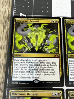 Mnemonic Betrayal x4 Playset, Guilds of Ravnica Regular Mythic, NM Never Played - Image 5