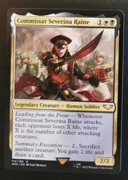 Commissar Severina Raine Warhammer 40000 MTG LP Magic the Gathering - Image 1