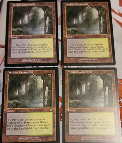 Magic: The Gathering Retro Frame Verdant Catacombs x4 Modern Masters 2017 - Image 1
