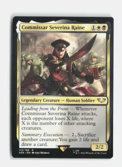 Commissar Severina Raine 112 Universes Beyond: Warhammer 40,000 MTG NM - Image 1