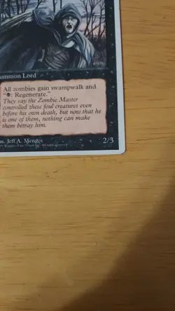 1995 4th Edition MTG zombie Master Magic The Gathering CCG EX summon land - Image 5