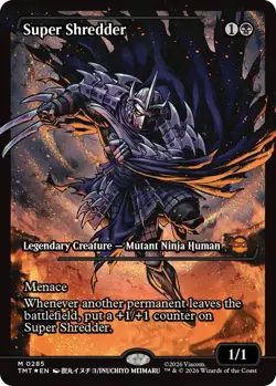 MTG Super Shredder - Foil - Showcase, NM-Mint, English Teenage Mutant Ninja Turt - Image 1
