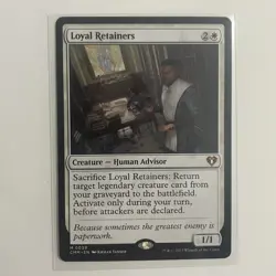 NMT MTG Loyal Retainers Commander Masters Regular Mythic Human Advisor Creature - Image 1