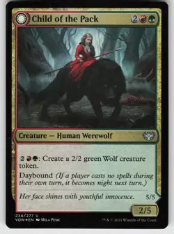 Child of the Pack Foil U Innistrad: Crimson Vow 234 MTG - Image 1