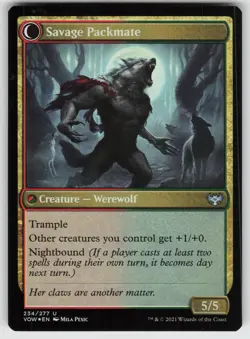 Child of the Pack Foil U Innistrad: Crimson Vow 234 MTG - Image 2