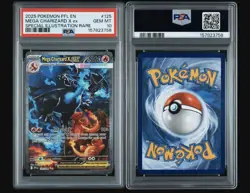 2025 POKEMON PFL SPECIAL ILLUSTRATION RARE #125 MEGA CHARIZARD X EX PSA 10 - Image 2