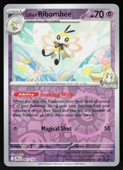 Lillie's Ribombee 067/159 Rare Journey Together Pokemon Reverse Holo Near Mint - Image 1