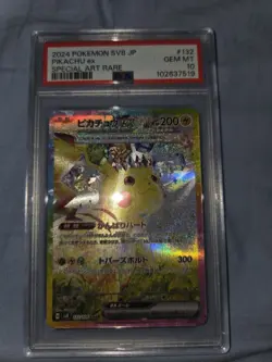 Pokemon Pikachu EX PSA 10 SV8 Super Electric Breaker SAR JAPANESE 132 - Image 4