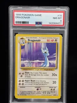 Dragonair #18 Base Set 1999 Pokemon Game PSA 8 🐉 - Image 1