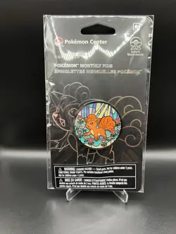 Pokemon Center Vulpix Monthly Habitat Pin (3 of 12) New! - In Hand Fast Shipping - Image 1