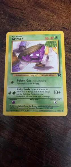 Grimer 57/82 Common Team Rocket Pokemon Lightly Played - Image 1