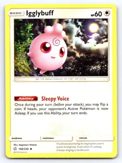 Igglybuff 168/236 Uncommon Cosmic Eclipse Lightly Played - Image 1