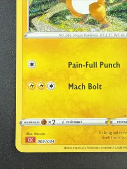 Raichu 009/034 CLC Classic Collection Holo Pokemon Variant NM - Image 5