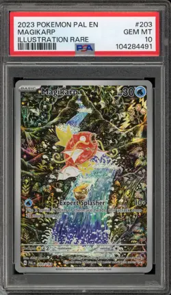 Pokemon Magikarp Paldea Evolved Illustration Rare #203 DAMAGED SLAB PSA 10 - Image 1