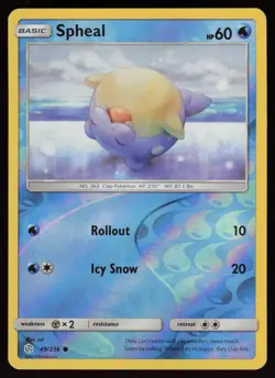 SPHEAL 49/236 COMMON COSMIC ECLIPSE POKEMON REVERSE HOLO NM/M - Image 1