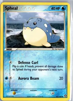 Spheal 65/108 Common Power Keepers Pokemon Moderately Played - Image 1