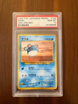 2000 Pokemon Japanese Promo Maril ANA Airlines #183 - PSA 10 - U.S Seller - Image 1