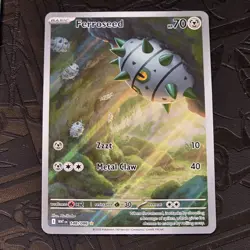 Pokemon TCG Ferroseed 148/086 Illustration Rare – S&V White Flare Set – English - Image 1