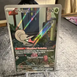 Shelmet 093/086 SV: White Flare Illustration Rare Holo 60 HP Pokemon TCG - Image 1