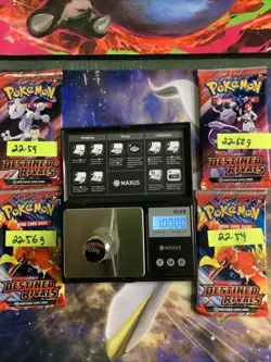 HEAVY!🔥lot 4 Packs Pokemon Destined Rivals Booster Pack Factory Sealed ✅ - Image 1