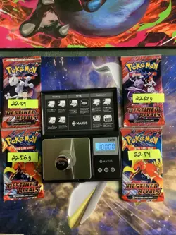 HEAVY!🔥lot 4 Packs Pokemon Destined Rivals Booster Pack Factory Sealed ✅ - Image 2