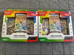 Pokemon First Partner Illustration Collection Series 1 (Lot of 2) Sealed - Image 1