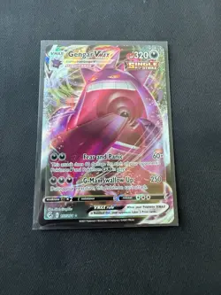 Gengar VMAX 157/264 Holo VMAX Rare Fusion Strike Pokemon NM - Image 1