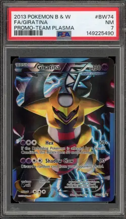 Pokemon Giratina Team Plasma Black Star Full Art Promo BW74 PSA 7 - Image 1