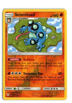 SEISMITOAD 117/236 COSMIC ECLIPSE REVERSE HOLO POKEMON TCG NM-LP - Image 1