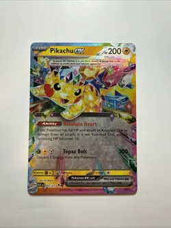 PIKACHU EX 057/191 DOUBLE RARE SURGING SPARKS POKEMON NM/M - Image 1