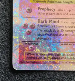 2002 Pokemon Hypno Legendary Collection Reverse Holo Fireworks Foil 25/110 MP - Image 5